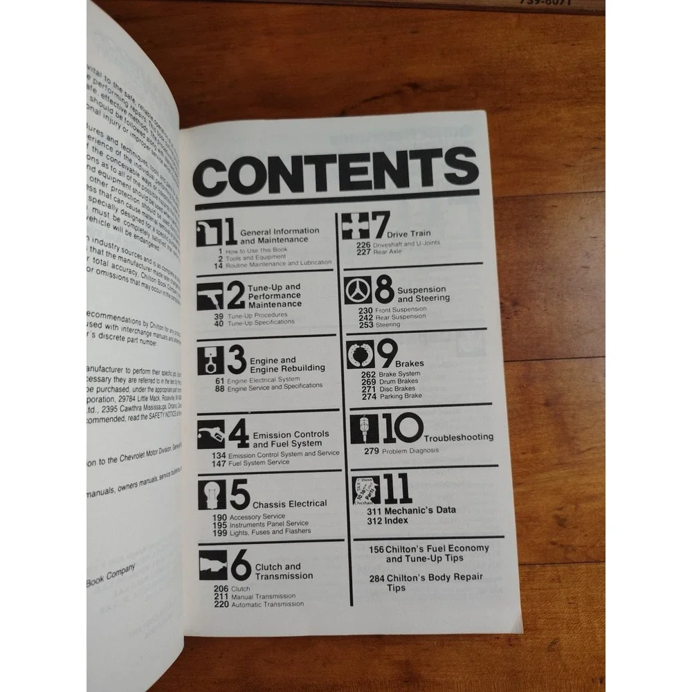 1963-1983 Corvette Chilton Repair‎ and Tune-Up Guide Service Shop Manual